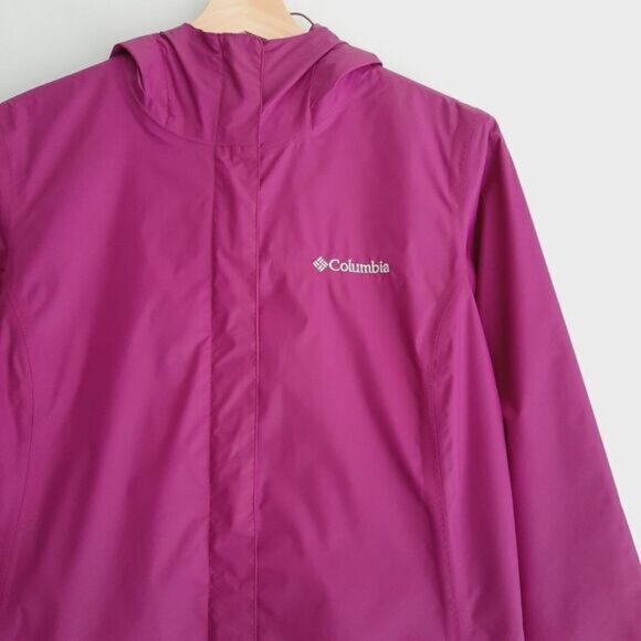 COLUMBIA | Omni-Tech Waterproof Breathable Long Jacket w/ Hood Windbreaker Sz S - Picture 4 of 14